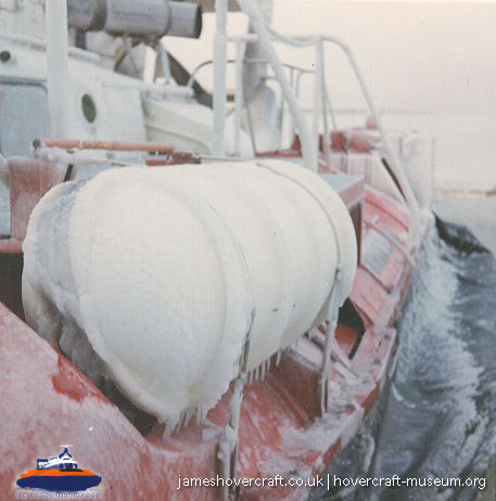 SRN5 with the Canadian Coastguard -  (credit: The <a href='http://www.hovercraft-museum.org/' target='_blank'>Hovercraft Museum Trust</a>).